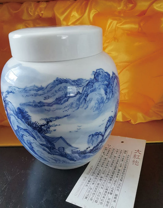 Blue and White Ceramic with Da Hong Pao